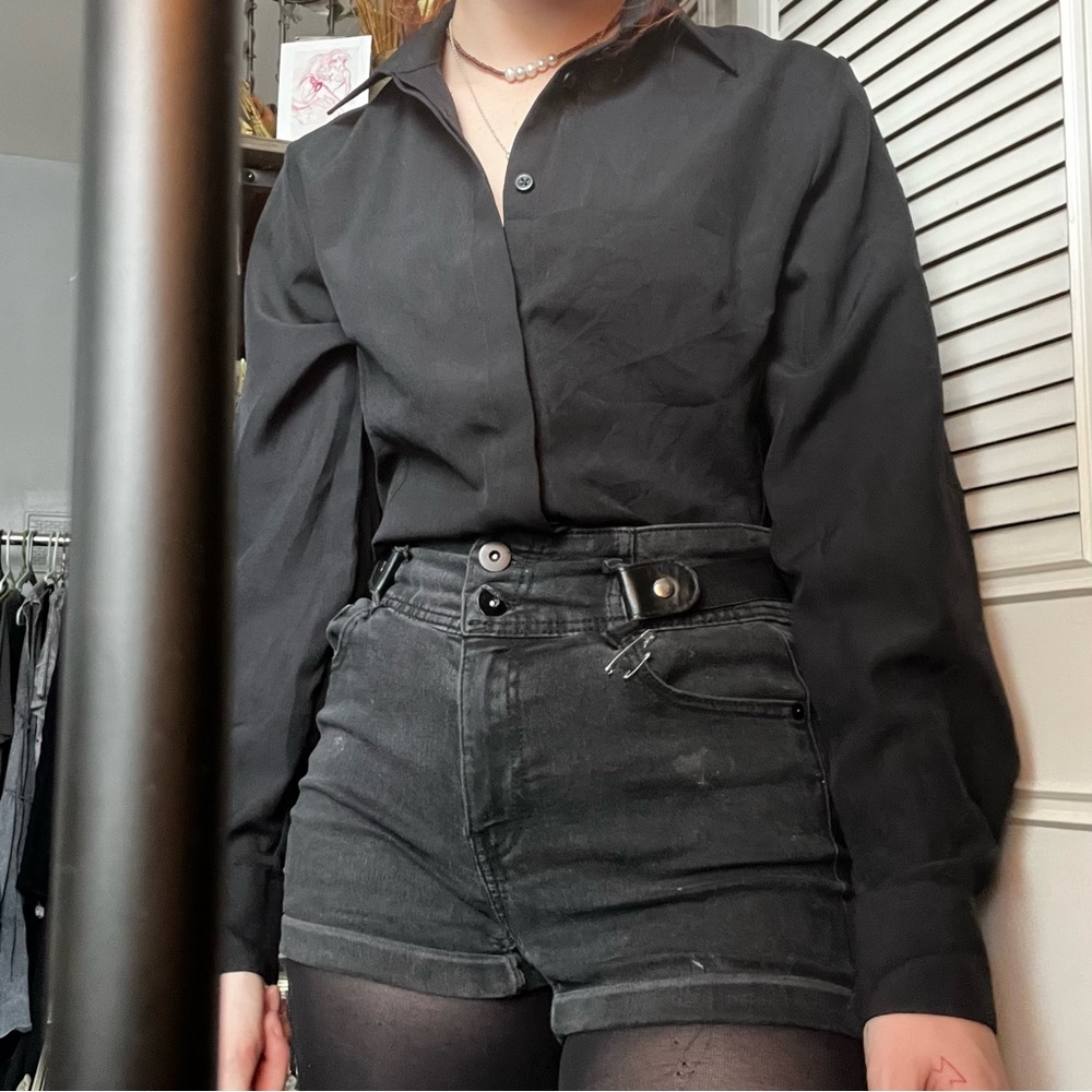 black button up